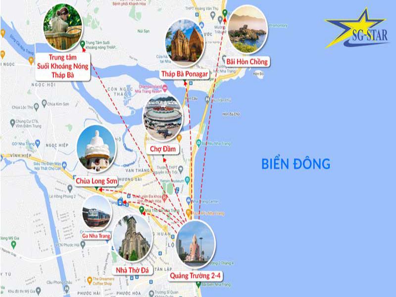 Bản đồ du lịch Nha Trang – Những địa điểm phượt đẹp nhất
